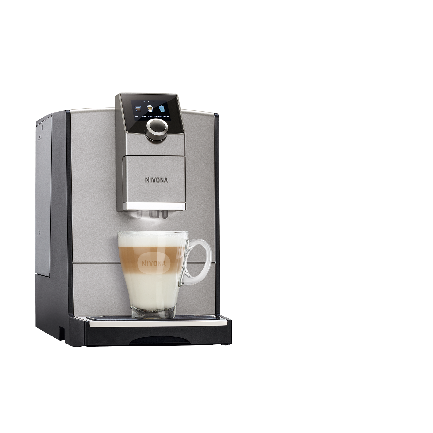 Espressor automat NIVONA CafeRomatica NICR 795, OneTouch, Bluetooth, 2.2 l, 15 bar, 1455 W, argintiu