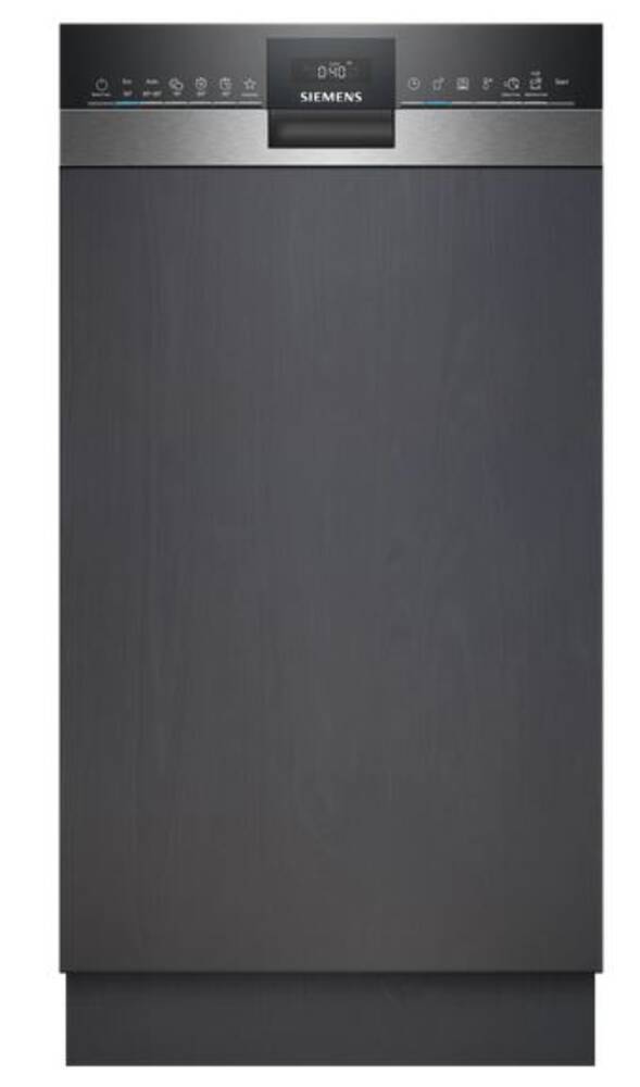Masina de spalat vase semi-incorporabila Siemens SR53ES24KE, clasa C, 45 cm, 10 seturi, 6 programe, Inox