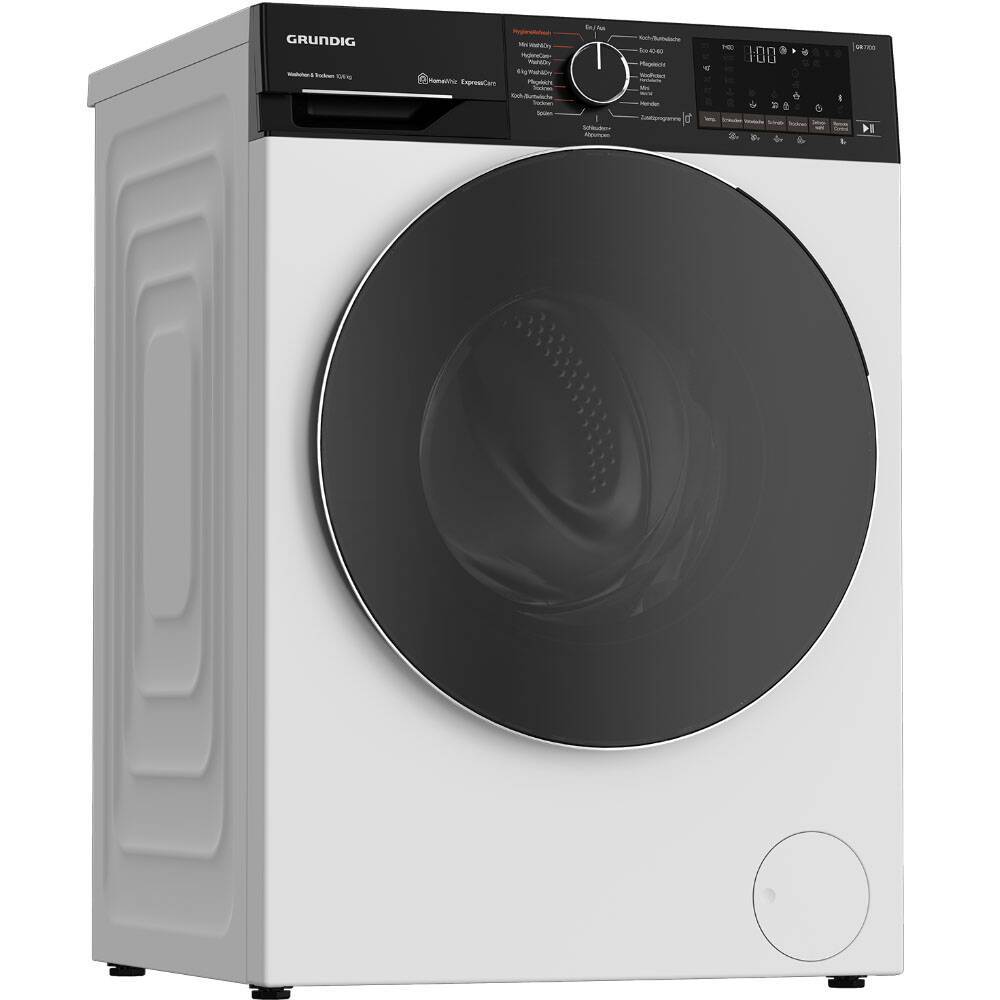 Masina de spalat rufe cu uscător Grundig GD7P510447W, clasa D, 10/6 kg, 1400 rpm, EcoMotor, Alb