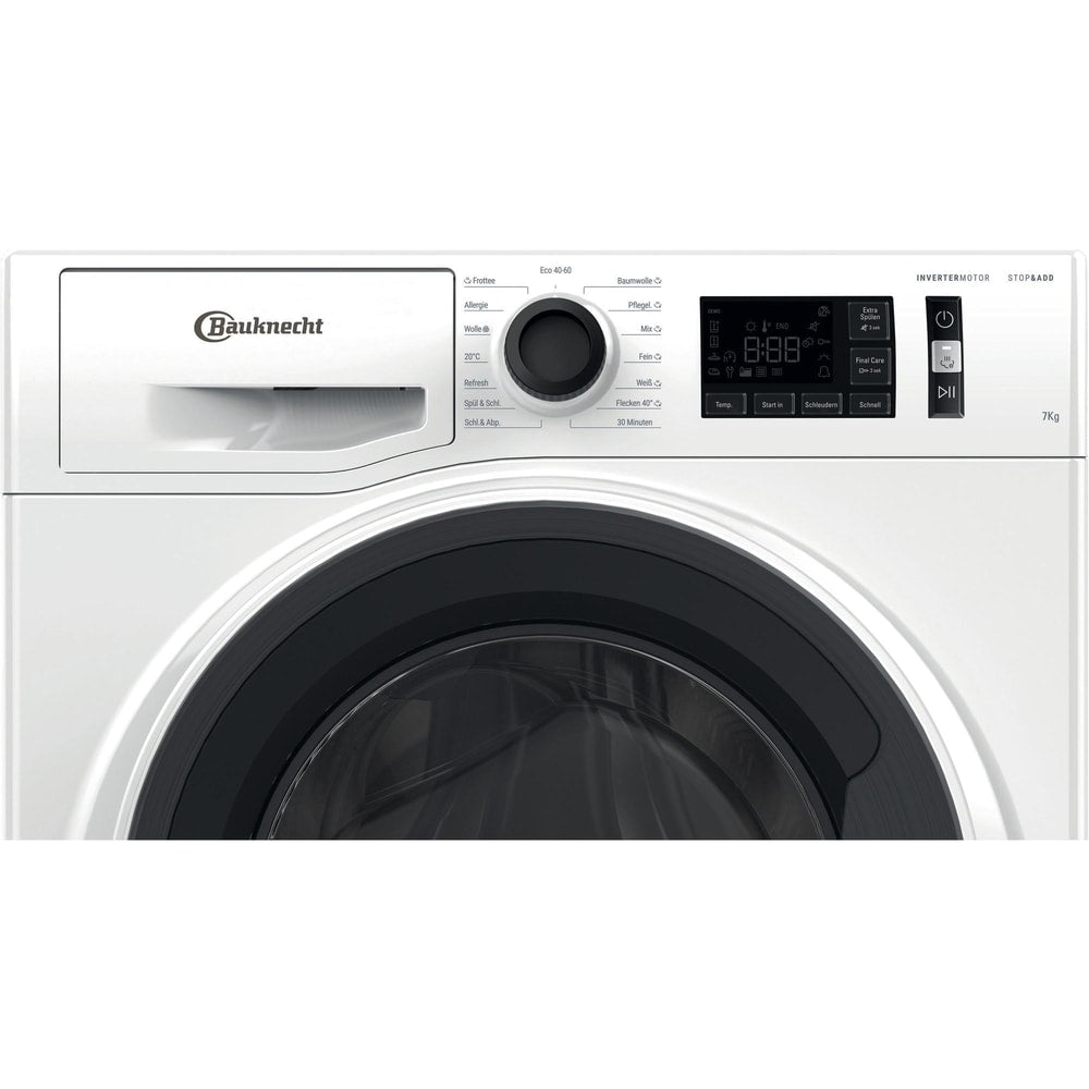 Masina de spalat rufe frontala BAUKNECHT WM 7B EX, 7 kg, clasa B, 1400 rpm, alb