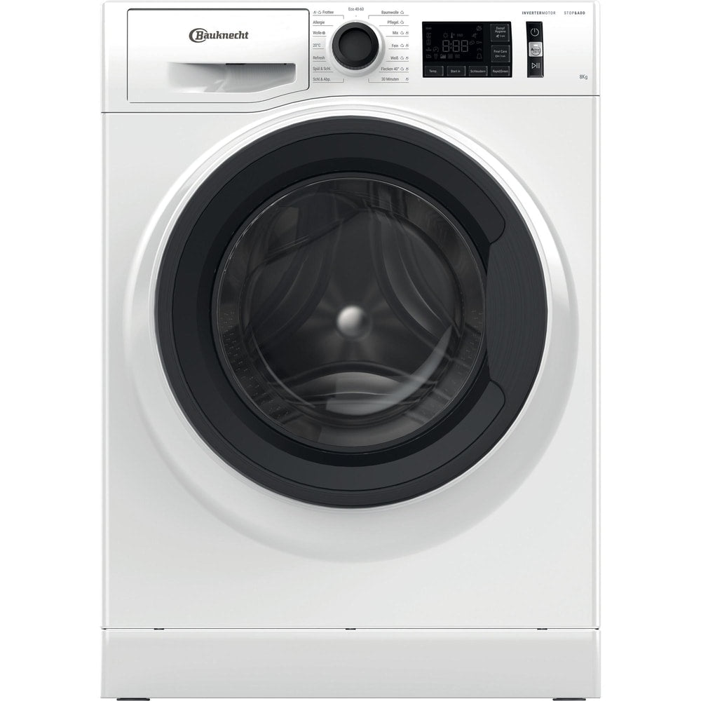 Masina de spalat rufe frontala BAUKNECHT WM Elite 8FH A, 8 kg, clasa A, 1400 rpm, alb