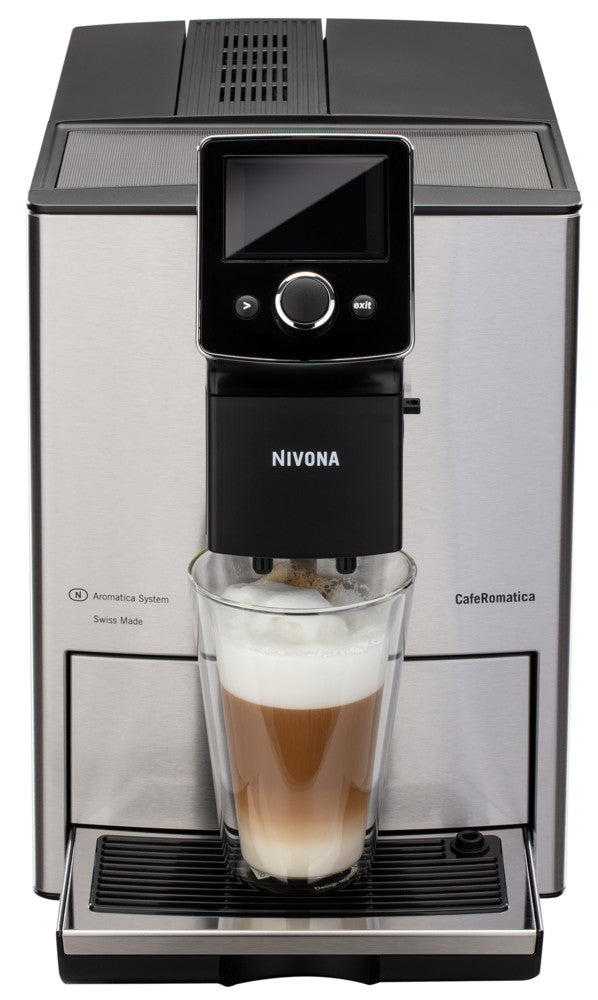 Espressor automat Nivona NICR 825 CafeRomatica, 1465 W, 1.8 l, 15 bar, argintiu/negru