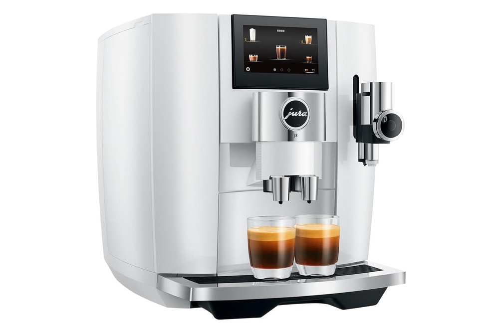 Espressor automat JURA J8 Piano White, OneTouch, 1.9 l, 15 bar, 1450 W, alb