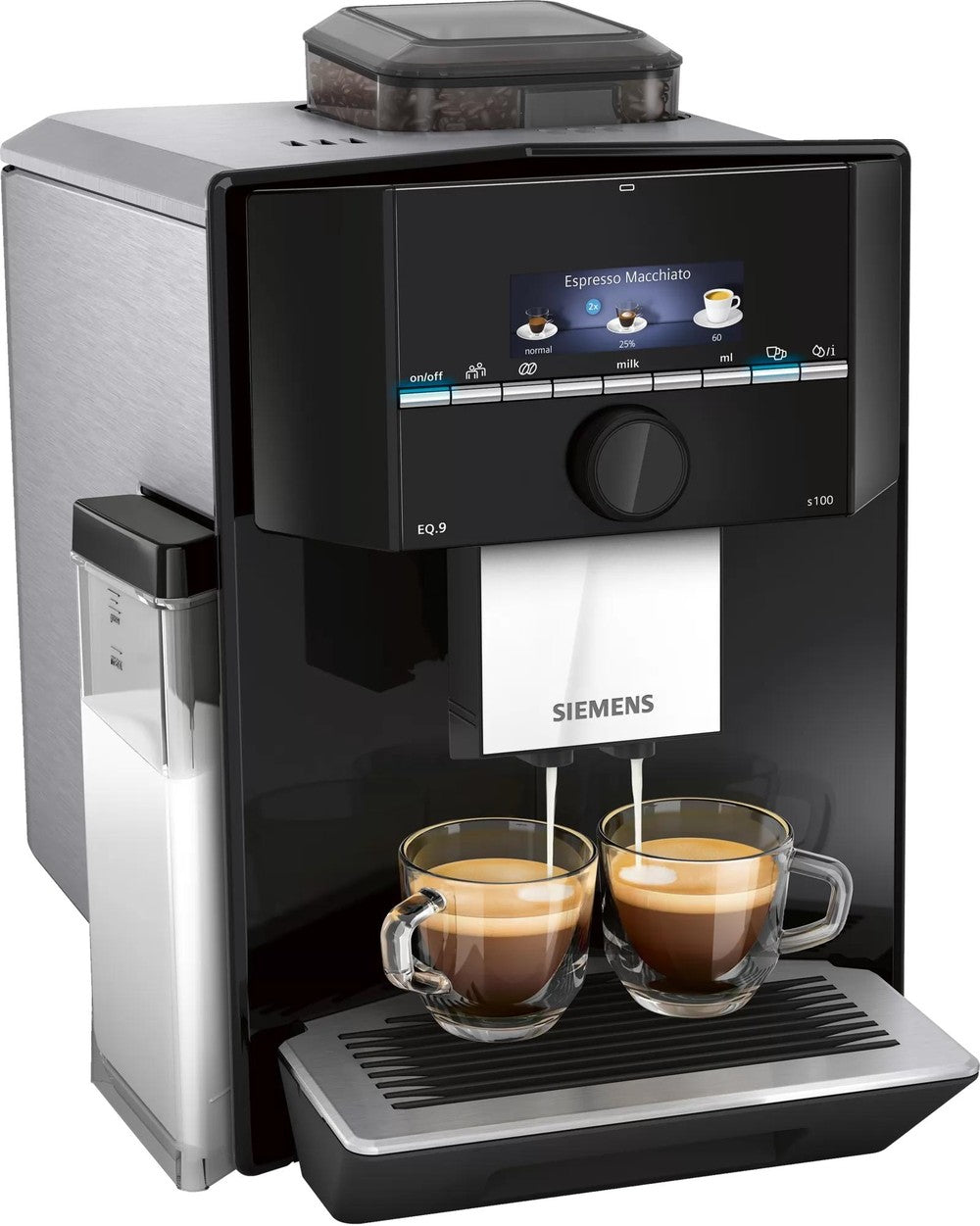 Espressor automat SIEMENS EQ.9 S 100 TI921509DE. OneTouch, afisaj color TFT, 2.3 l, 19 bar, 1500 W, negru