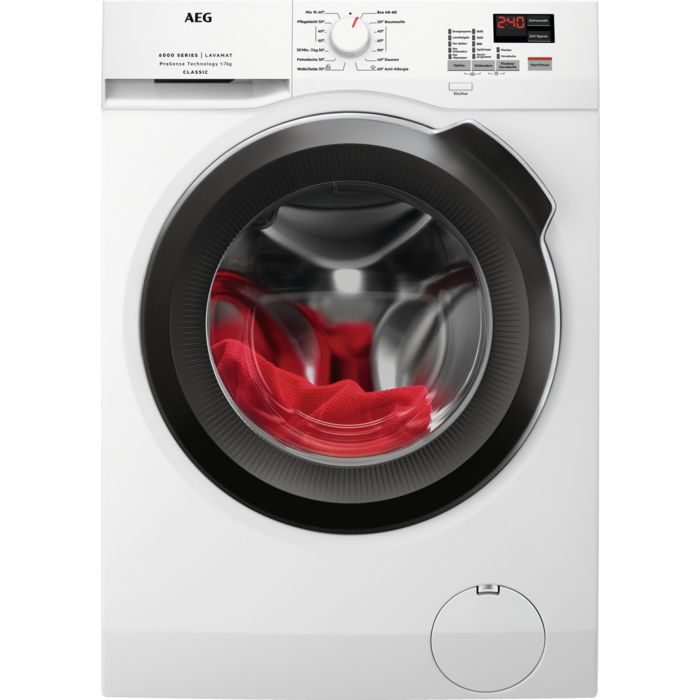 Masina de spalat rufe frontala AEG seria 6000 L6FL731EX, 7 kg, clasa A, 1400 rpm, alb
