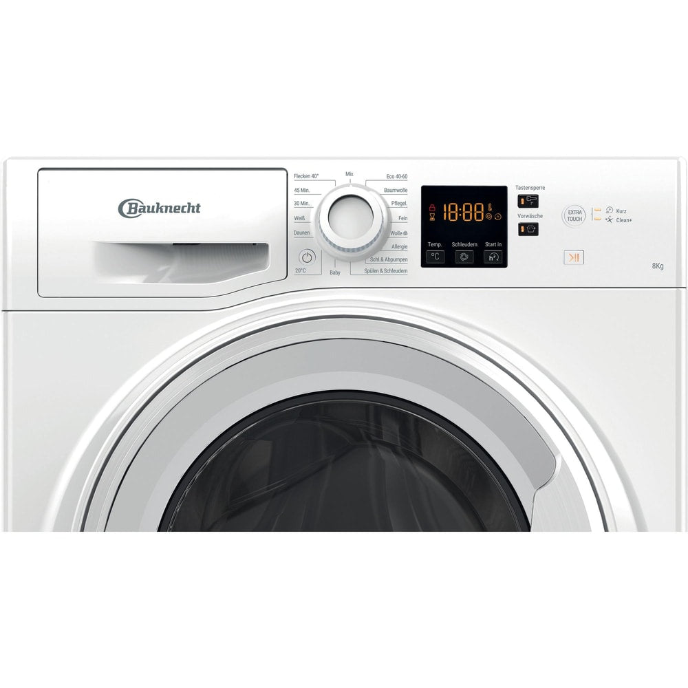 Masina de spalat rufe frontala BAUKNECHT WWA 843 B, 8 kg, clasa B, 1400 rpm, alb