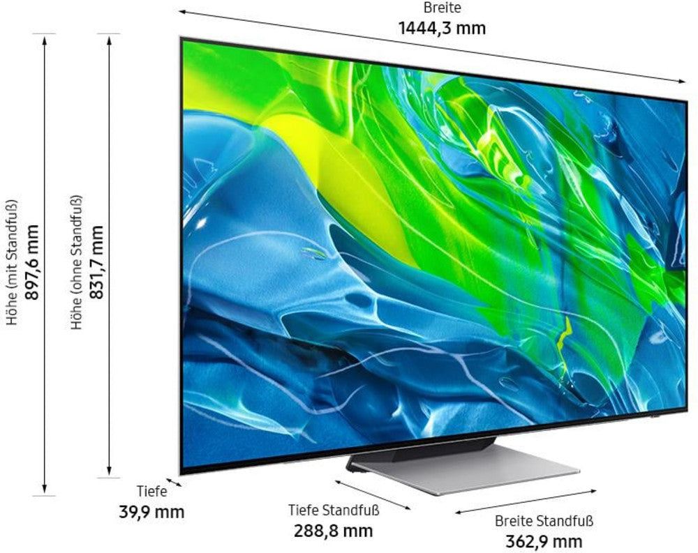 Televizor Samsung OLED GQ65S95BATXZG, Smart TV 4K UHD, HDR, control vocal, functie de inregistrare, 163 cm, LaserSlim Design