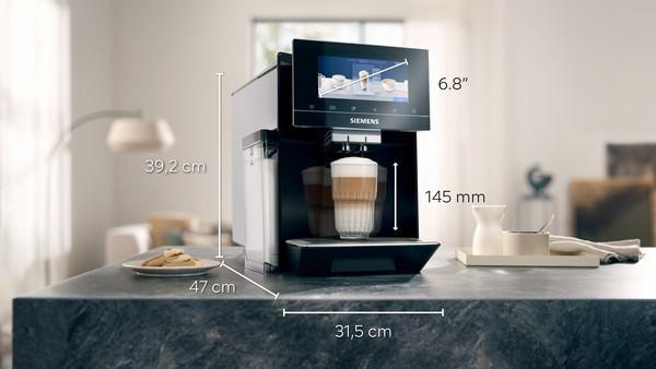 Espressor automat SIEMENS EQ9 TQ905DF9, OneTouch, display TFT, 2.3 l, BaristaMode, 19 bar, 1500 W, negru