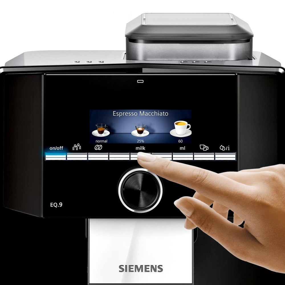 Espressor automat SIEMENS EQ.9 S 100 TI921509DE. OneTouch, afisaj color TFT, 2.3 l, 19 bar, 1500 W, negru