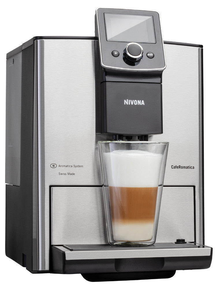 Espressor automat Nivona NICR 825 CafeRomatica, 1465 W, 1.8 l, 15 bar, argintiu/negru