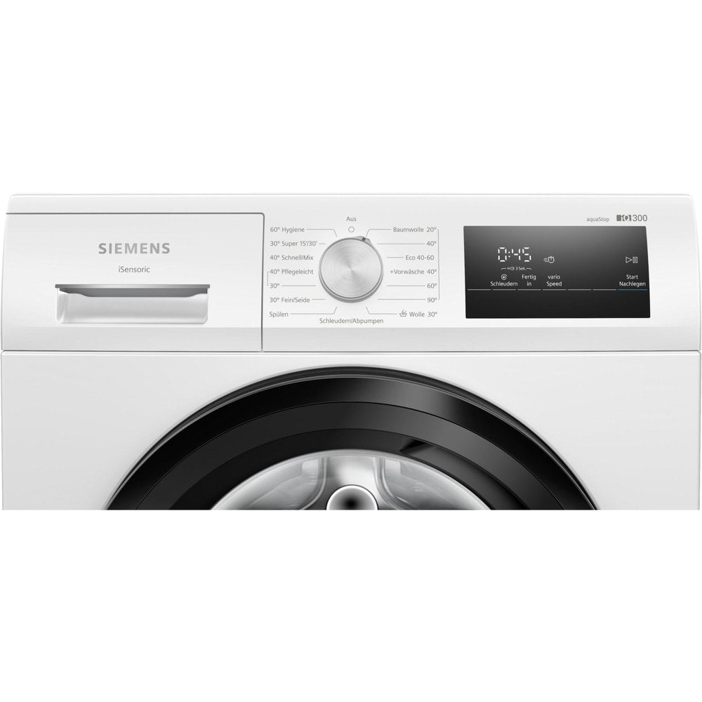 Masina de spalat rufe frontala SIEMENS iQ300 WM14NK73EX, 8 kg, clasa A, 1400 rpm, alb