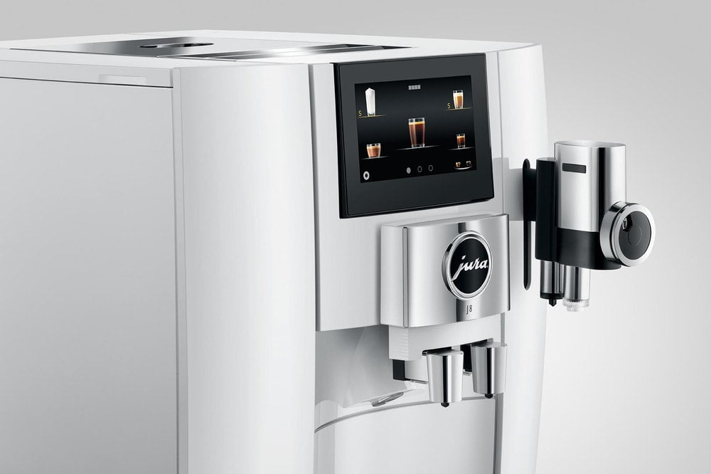 Espressor automat JURA J8 Piano White, OneTouch, 1.9 l, 15 bar, 1450 W, alb