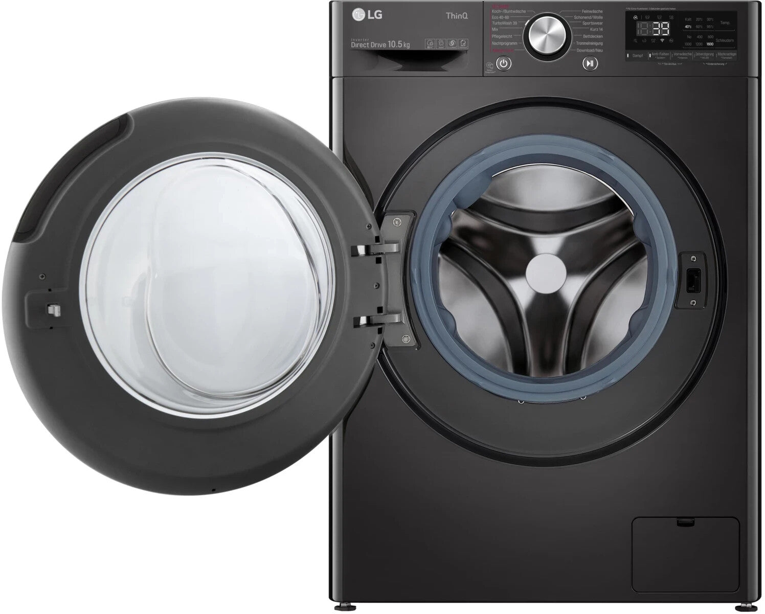Masina de spalat rufe frontala LG F6WV710P2S AI DD, 10.5 kg, clasa energetica A, 1600 rpm, negru
