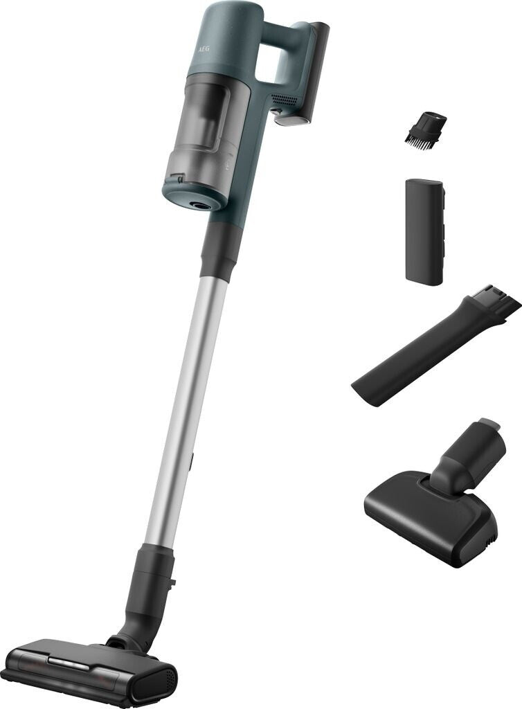 Aspirator fără fir AEG AP61AB21EX 6000 (21,6 V, potrivit pentru părul de animale, fără fir, fără sac, cu mâner, timp de funcționare de până la 100 de minute datorită bateriei detașabile de dimensiuni medii)
