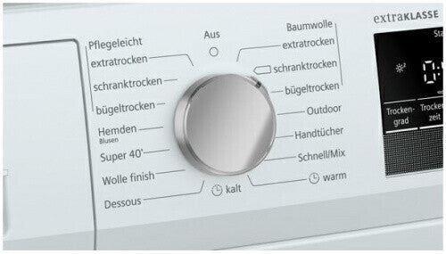 Uscator de rufe SIEMENS iQ300 WT45HV90, pompa de caldura, clasa A++, 8 kg, alb