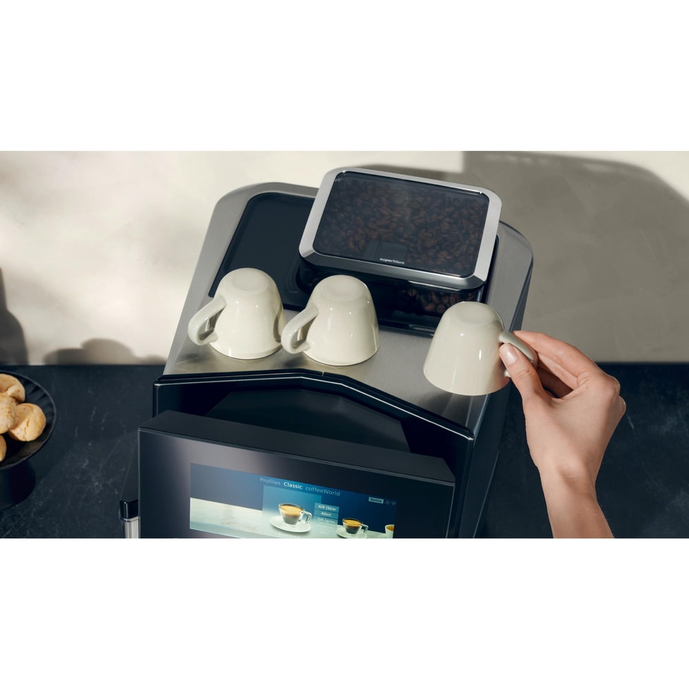 Espressor automat SIEMENS EQ9 TQ905DF9, OneTouch, display TFT, 2.3 l, BaristaMode, 19 bar, 1500 W, negru