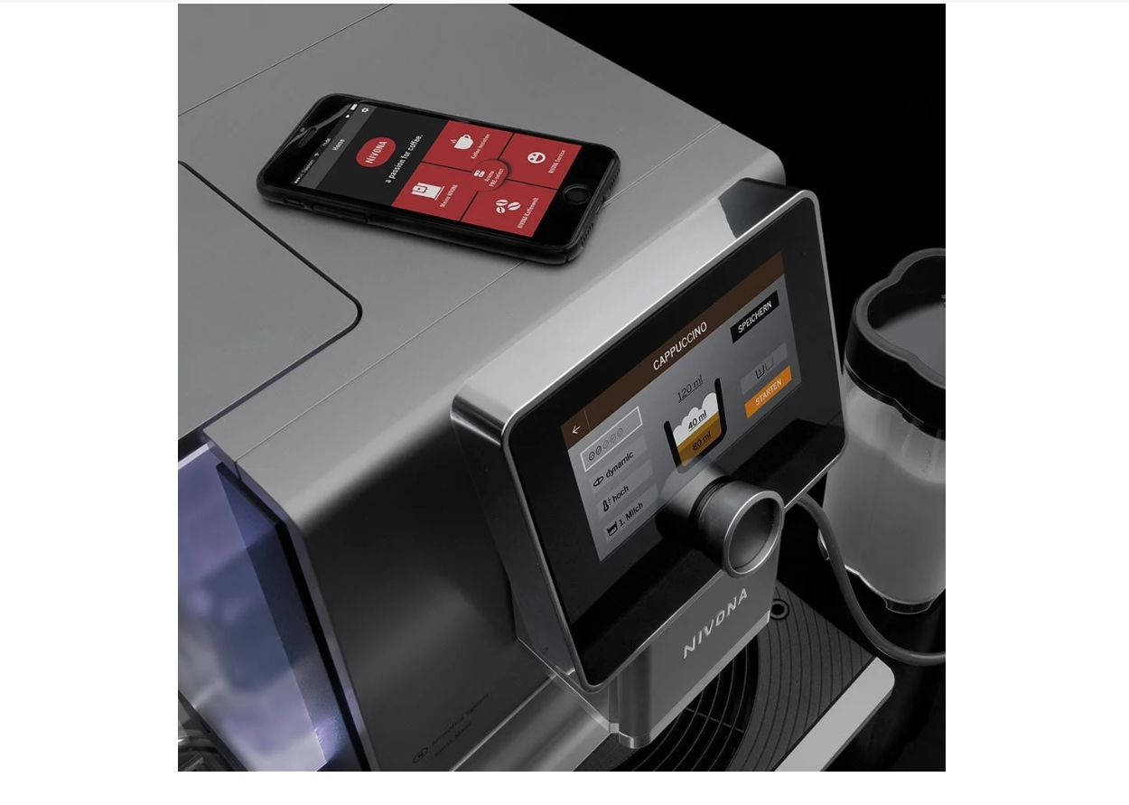 Espressor automat NIVONA CafeRomatica NICR 970, OneTouch, Bluetooth, 2.2 l, 15 bar, 1465 W, argintiu