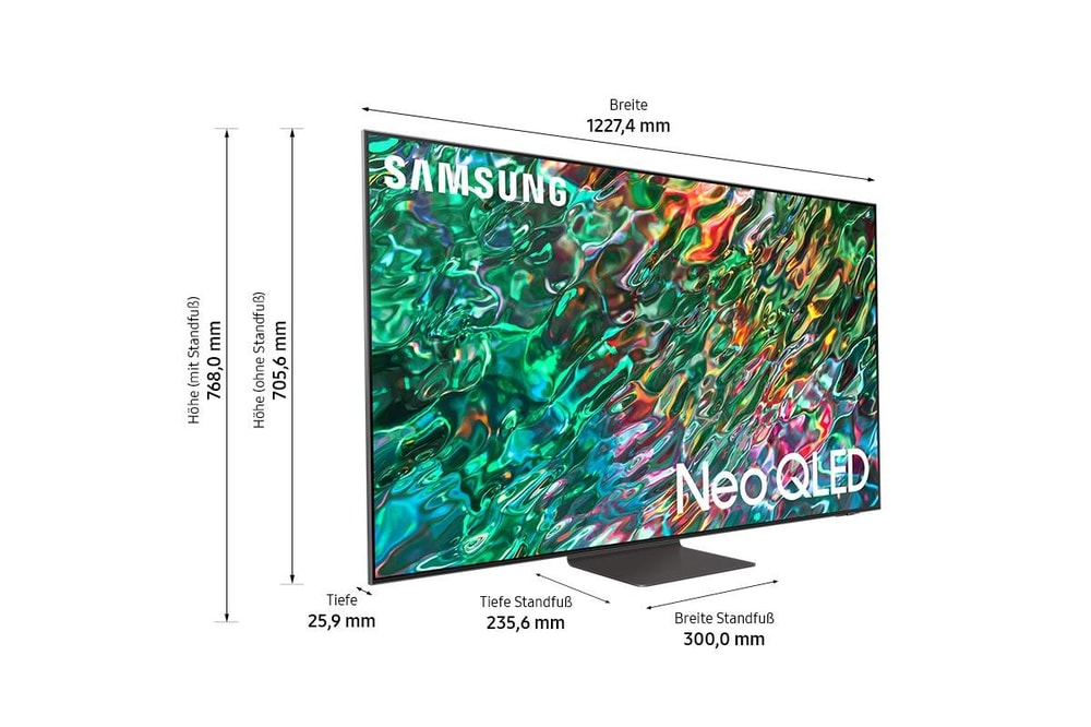Televizor Samsung Neo QLED GQ55QN94BATXZG, Smart TV 4K UHD, HDR, control vocal, functie de inregistrare, 100 Hz, 138 cm, negru