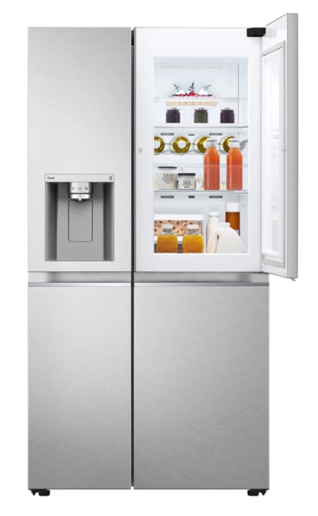 Side-by-Side LG GSJV71MBLE, clasa energetica E, 635 l, Total NoFrost, 179 cm inaltime, inox