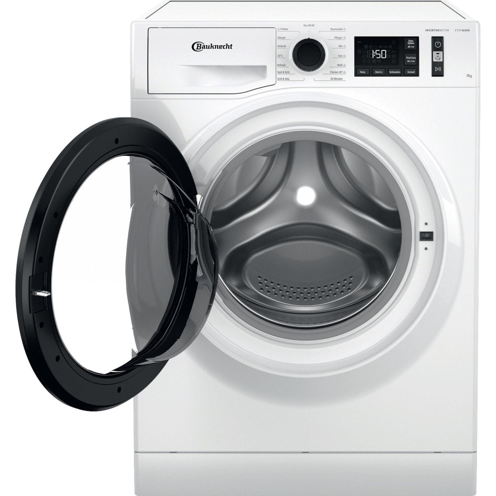 Masina de spalat rufe frontala BAUKNECHT WM 7C EX, 7 kg, clasa energetica C, 1400 rpm, alb