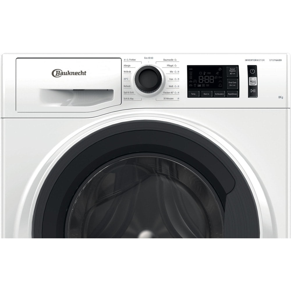 Masina de spalat rufe frontala BAUKNECHT WM Elite 8FH A, 8 kg, clasa A, 1400 rpm, alb