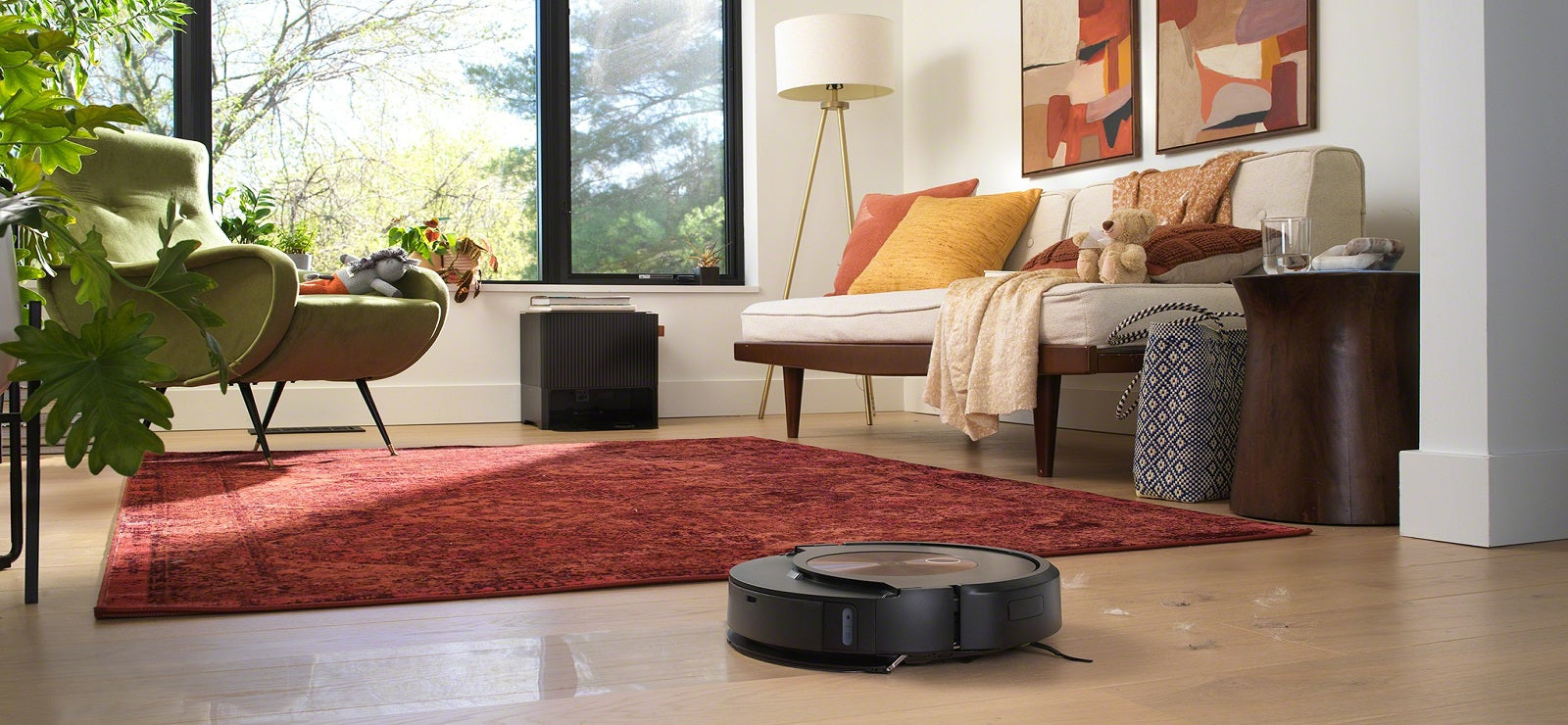 Aspirator robot iRobot Roomba Combo j9+ Clean Base, 180 minute, Ruby Bronze