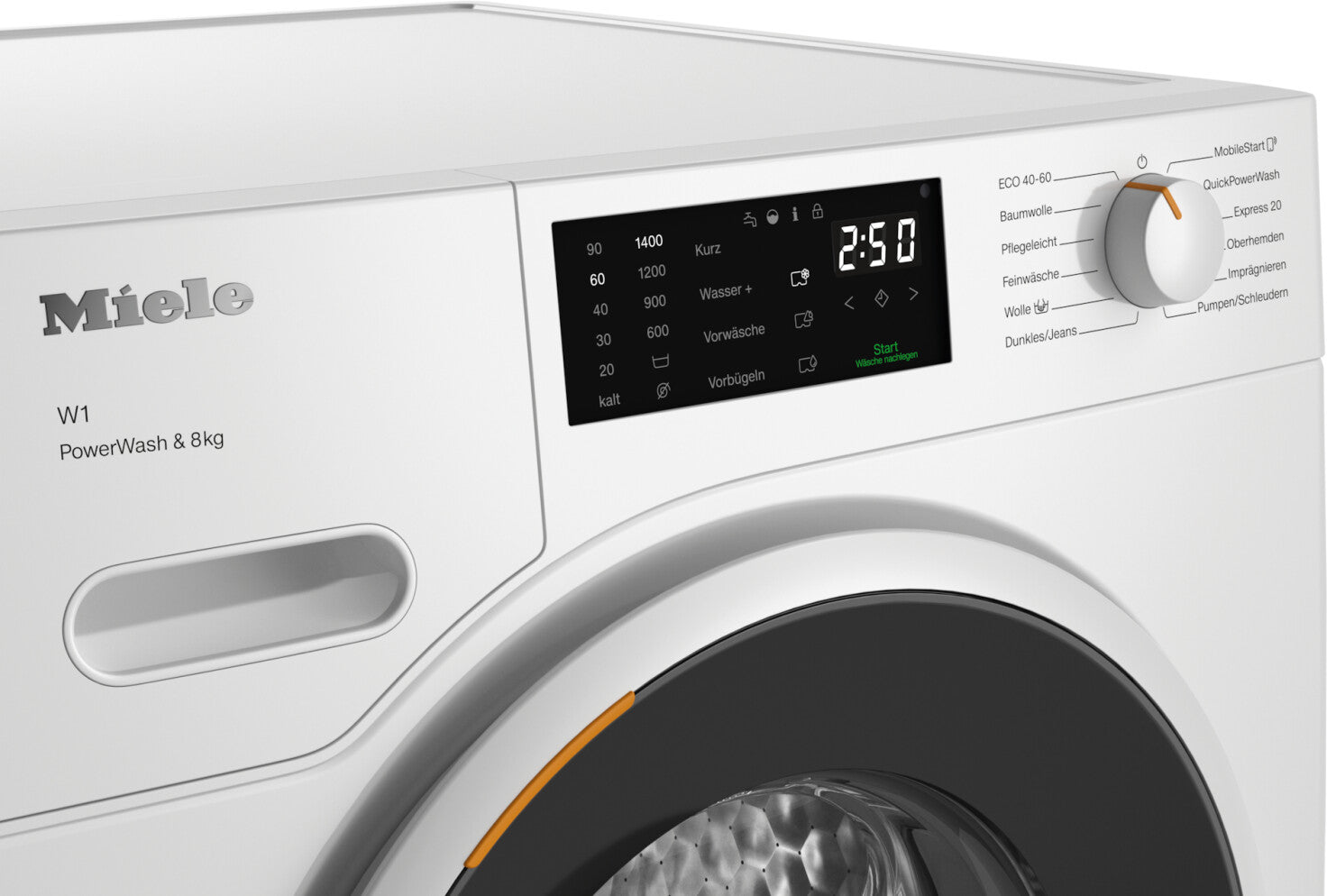 Mașină de spălat Miele WWB360WPS 8 kg – Performanță Premium cu Tehnologie Inovatoare