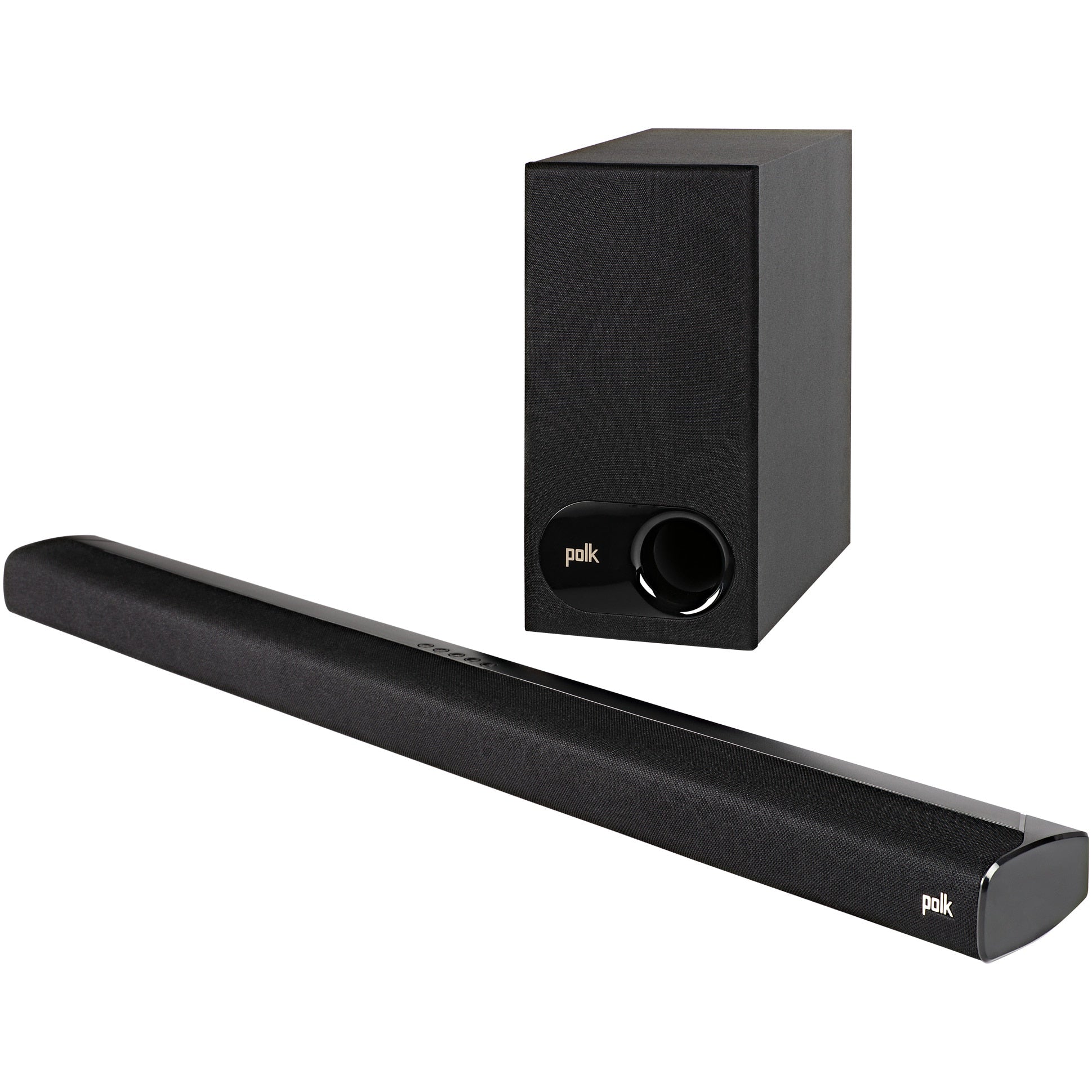 Soundbar Polk Audio SIGNA S2, Subwoofer wireless, Bluetooth, HDMI ARC, Polk VoiceAdjust, 200W, Negru