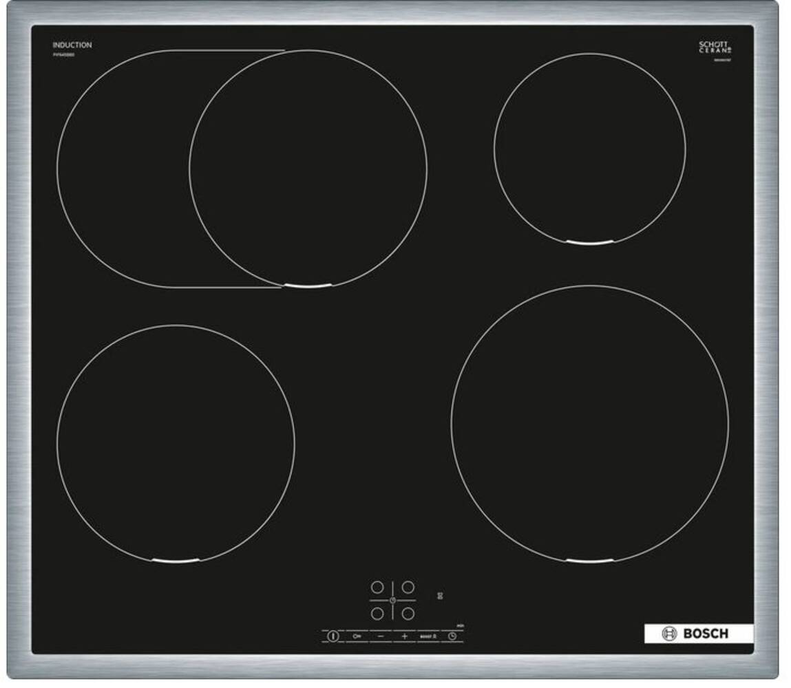 Plita incorporabila Bosch PIF645BB5E, 60 cm, Power Boost, Negru