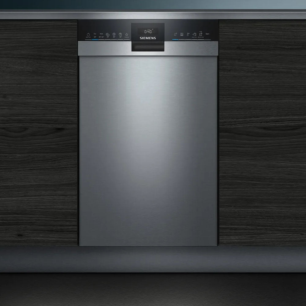 Masina de spalat vase independenta Siemens SR43HS64KE, clasa E, 45 cm, 9 seturi, 6 programe, Inox