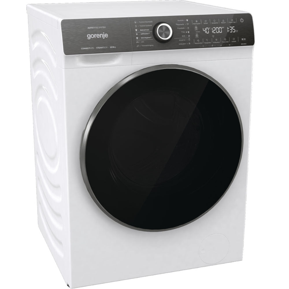 Masina de spalat rufe cu uscător Gorenje WD2S164ADSWA/DE, 10/6 kg, 1400 rpm, Inverter PowerDrive Motor, Alb