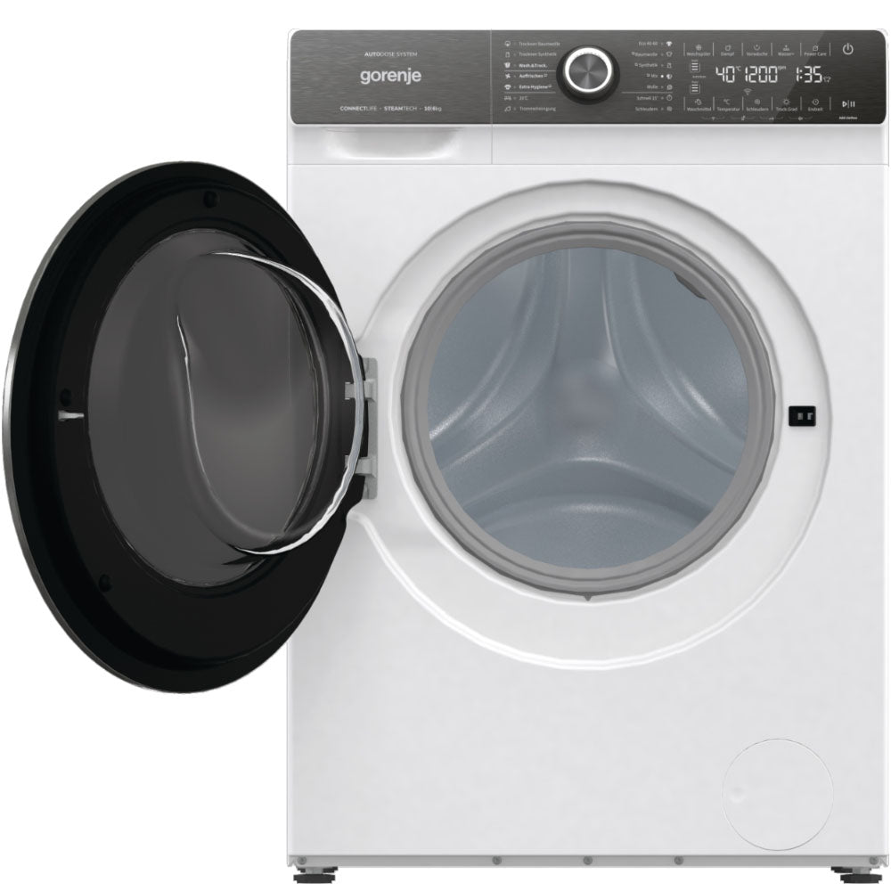 Masina de spalat rufe cu uscător Gorenje WD2S164ADSWA/DE, 10/6 kg, 1400 rpm, Inverter PowerDrive Motor, Alb