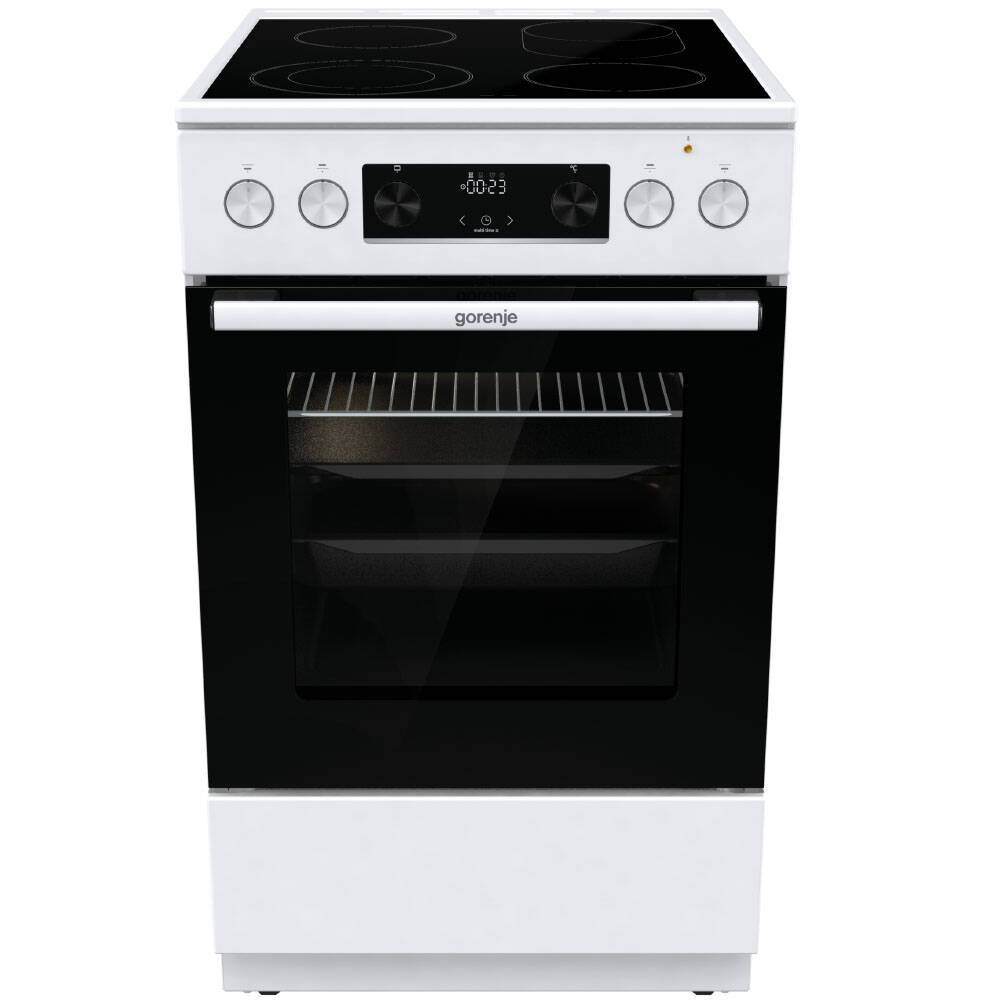 Aragaz electric Gorenje GECS5C71WPEOT, 50 cm, 70 litri, AquaClean, Alb