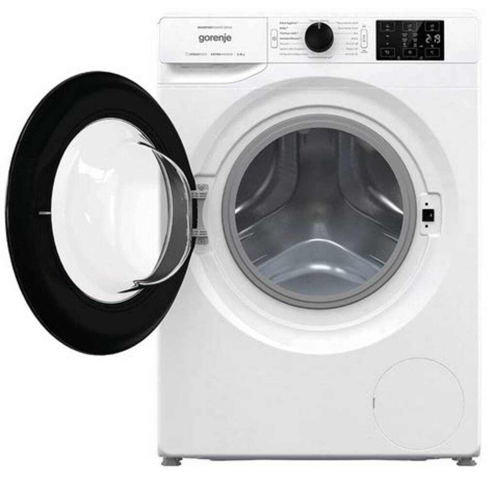 Masina de spalat rufe frontala Gorenje WNEI86APS, clasa A, 8 kg, 1600 rpm, Inverter PowerDrive Motor, SteamTech, Alb