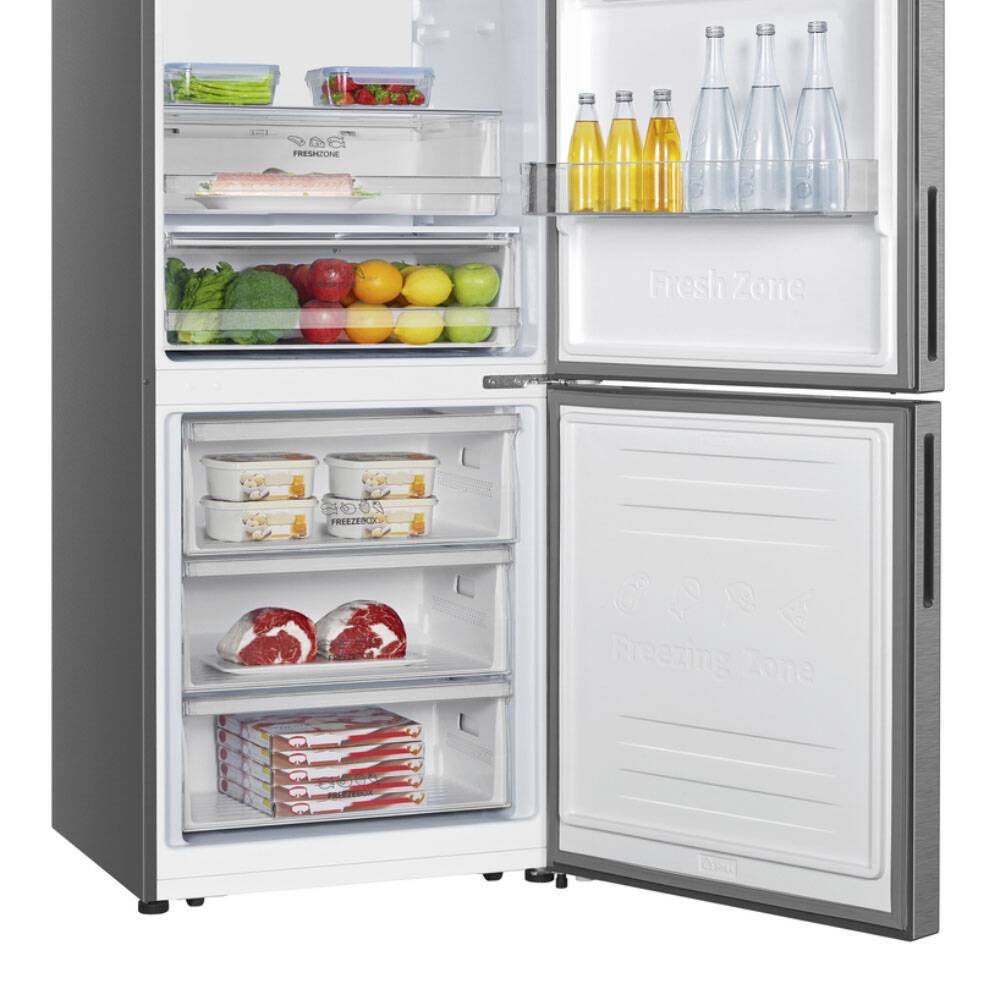 Combina frigorifica Gorenje NRK720CAXL4, Clasa C, No Frost, 70 cm, 495 litri, 201 cm, Argintiu