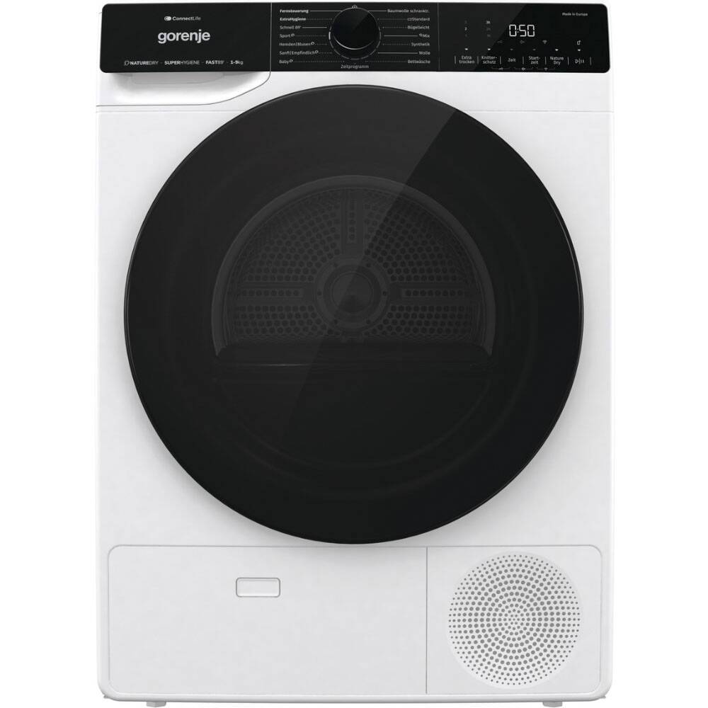 Uscator rufe Gorenje DPNA93W, Pompa de caldura, clasa A+++, 9 kg, Alb