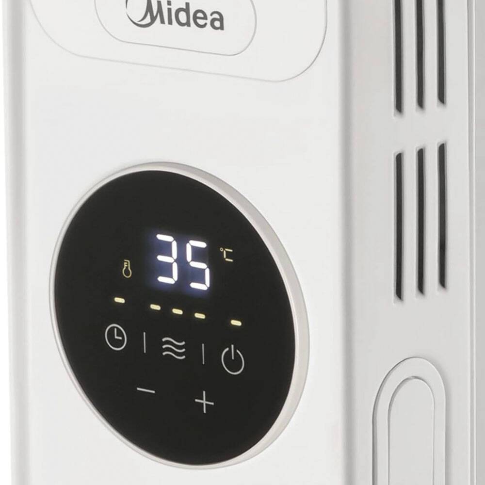 Calorifer ulei Midea NY 2513-20 MR, 13 elemenți, 2500 W, Alb