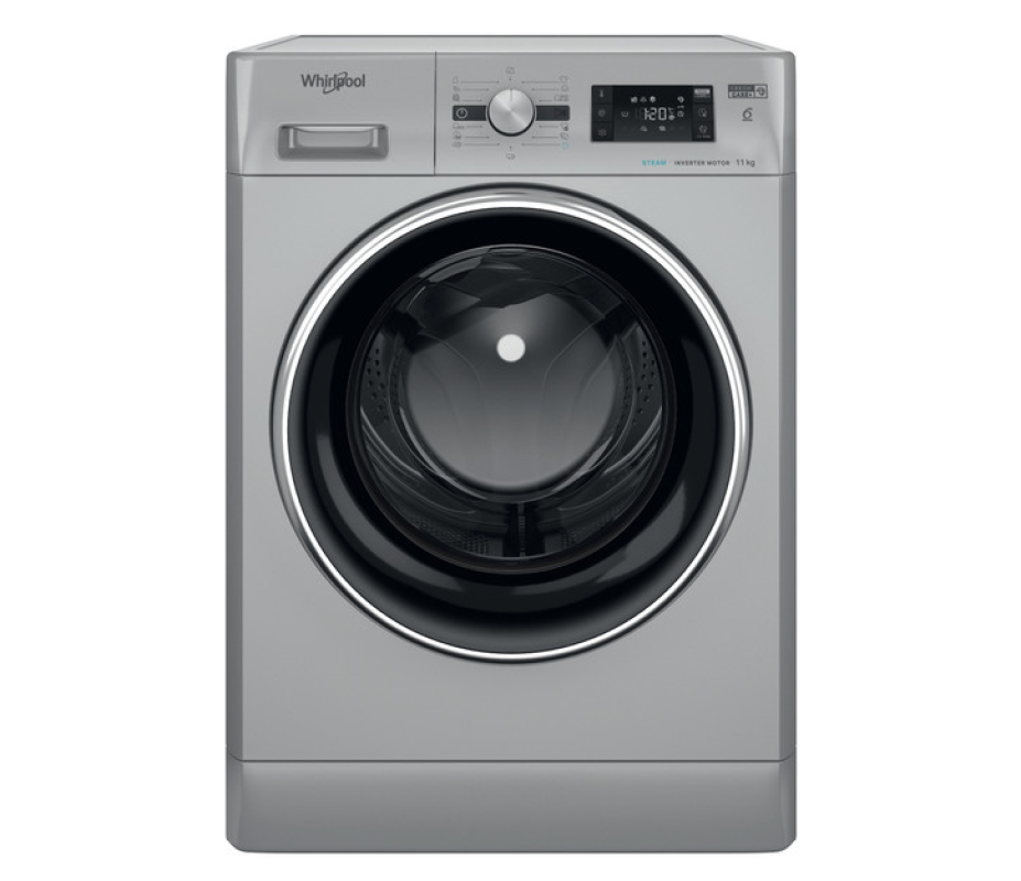 Masina de spalat rufe profesionala Whirlpool AWG1114SD, clasa A, 11 kg, 1400 rpm, Argintiu