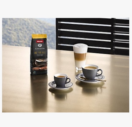 Cafea boabe MIELE Espresso, Black Edition, cafea 100% Arabica, 4 x 250g