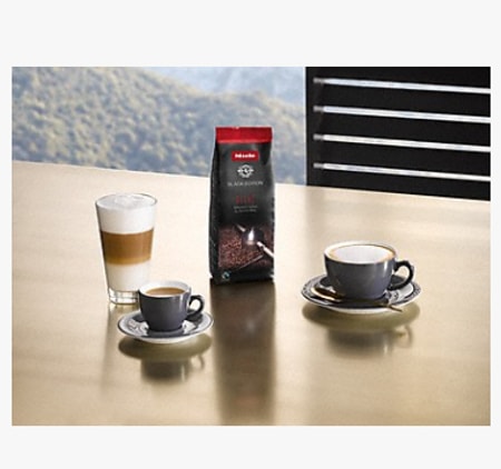 Cafea boabe MIELE Decaf, Black Edition, 100% Arabica, Fairtrade, 4 x 250g