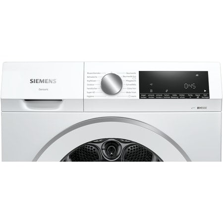 Uscator de rufe Siemens iQ500 WQ33G2D175, pompa de caldura, clasa A, 8 kg, Alb