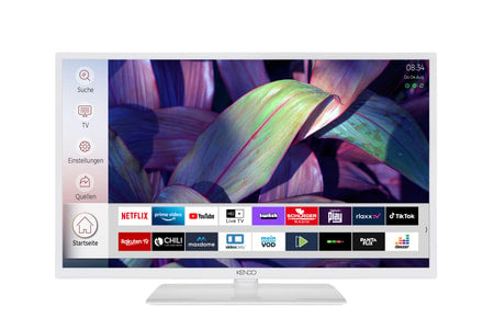Televizor LED KENDO 32LED5222W, Smart TV Full HD, control vocal, Linux, 80 cm, Alb