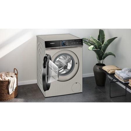 Masina de spalat rufe frontala Siemens iQ700 WG44B20X40, 9 kg, clasa A, 1400 rpm, Argintiu