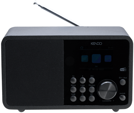 Radio KENDO DABIR Radio 21EX, DAB+, FM, Radio Internet, Bluetooth, Media player, Telecomanda, inregistrare USB, Negru