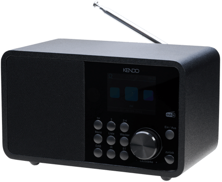 Radio KENDO DABIR Radio 21EX, DAB+, FM, Radio Internet, Bluetooth, Media player, Telecomanda, inregistrare USB, Negru