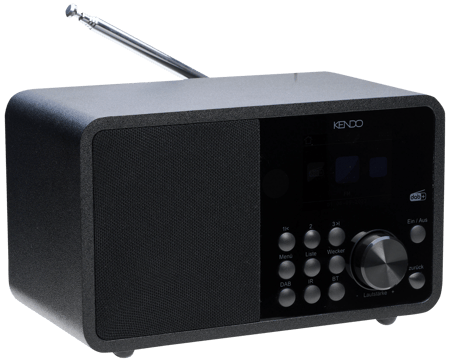 Radio KENDO DABIR Radio 21EX, DAB+, FM, Radio Internet, Bluetooth, Media player, Telecomanda, inregistrare USB, Negru