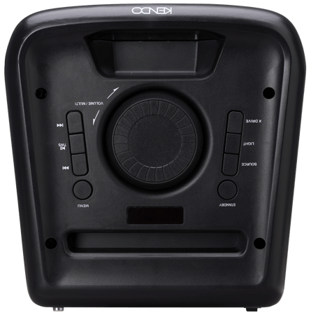 Boxa portabila KENDO Partybox 22EX, Bluetooth, 100 W RMS, USB, line-in, radio FM PLL, Negru