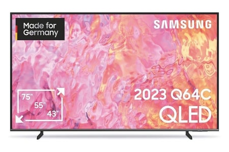 Televizor QLED Samsung GQ55Q64CAUXZG, Smart TV 4K UHD, HDR, control vocal, functie de inregistrare, AirSlimDesign, 138 cm, Negru