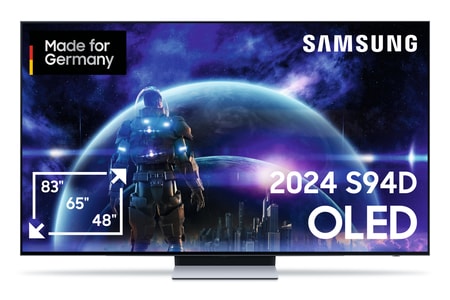 Televizor OLED Samsung GQ65S94DATXZG AI, Smart TV 4K UHD, HDR, control vocal, Dolby Atmos, 100 Hz, 163 cm, Negru