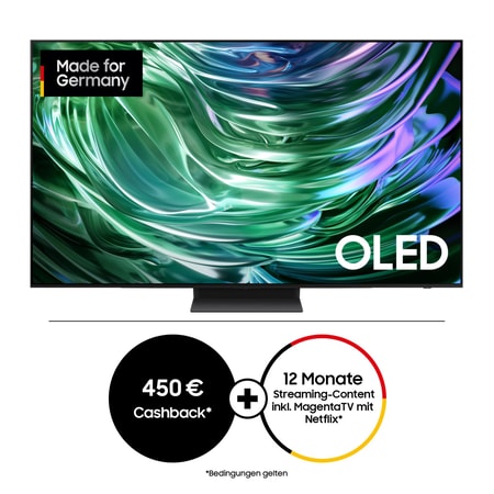 Televizor OLED Samsung GQ65S94DATXZG AI, Smart TV 4K UHD, HDR, control vocal, Dolby Atmos, 100 Hz, 163 cm, Negru